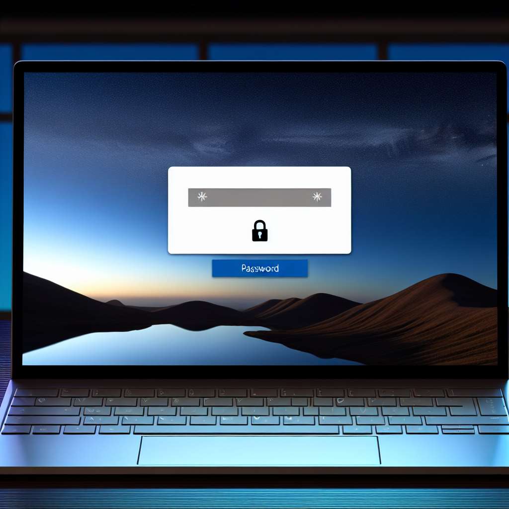 Passwort Eingabe uaf Windows 11 LAptop