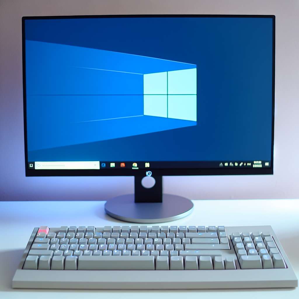 Windows 11 PC mit Tastatur