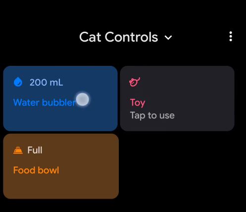Android 11 Cat Easter Egg Control Center
