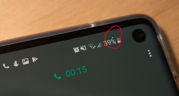 Aktiver Annäherungssensor Samsung Galaxy S10