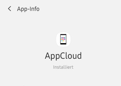 AppCloud Samsung Galaxy Gerät