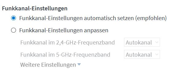 Funkkanal Einstellungen Fritz Box