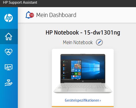 HP Support App