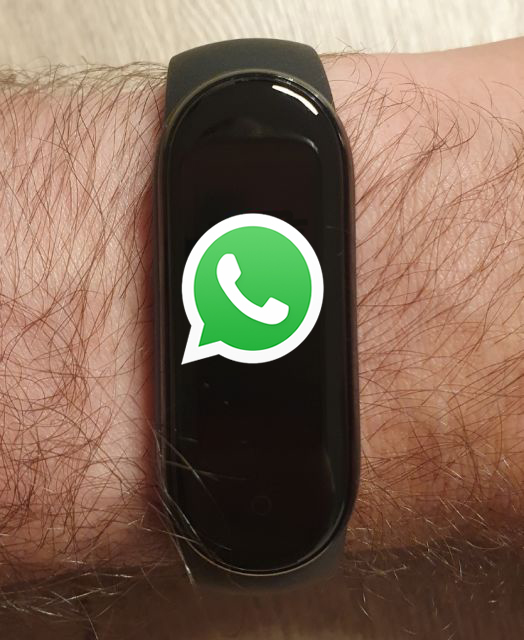 MiBand 5 WhatsApp Nachricht