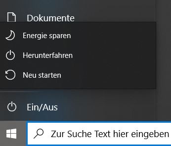 Keine Energieoptionen verfügbar