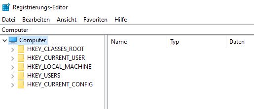 Windows 11 Regedit - Alle Konten anzeigen