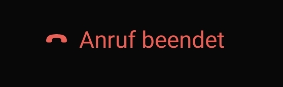 Anruf beendet