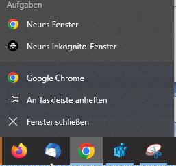 Sprungliste windows