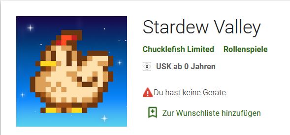 Stardew Valley Google Play Store