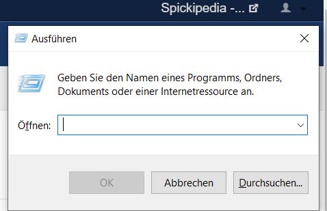 Ausführen Windows 10