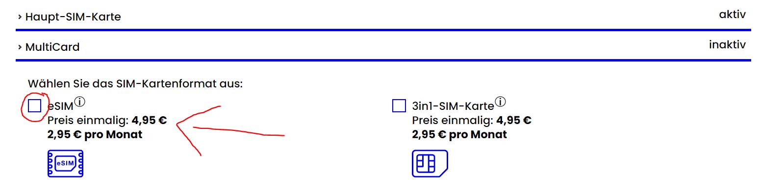 esim bestellen bei winSIM