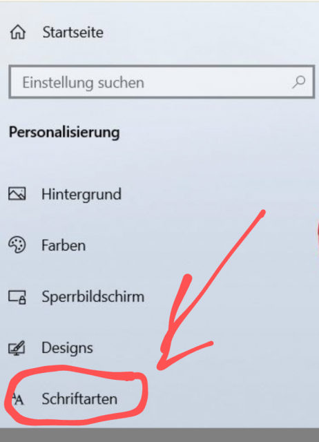 Windows 10 Schriftart anpassen