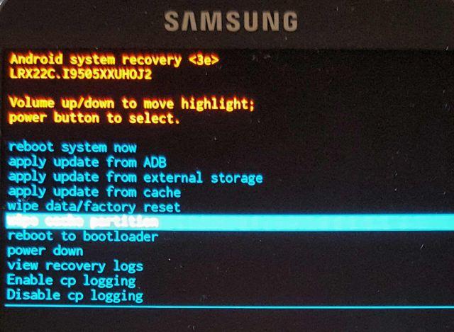 Recovery Menü Galaxy S8