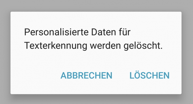 Wörterbuch Samsung Galaxy S6 zurücksetzen