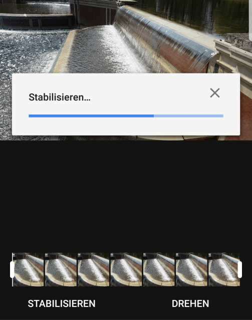 Video Stabilisierung - Android
