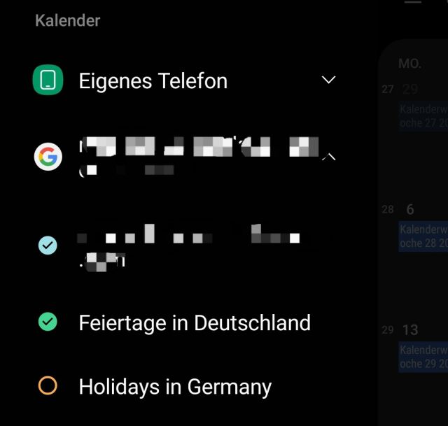 Samsung Kalender Alle Feiertage Einblenden