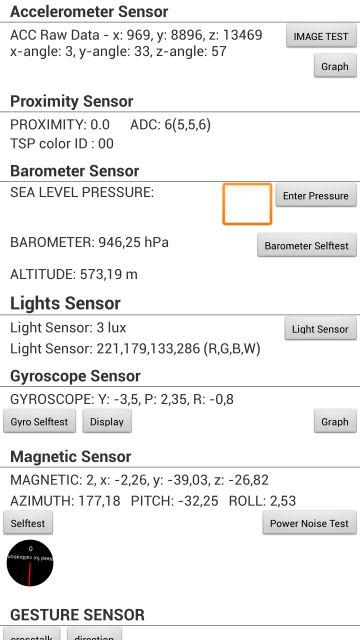 Samsung Galaxy Kompass Kalibrierung - Service MEnü