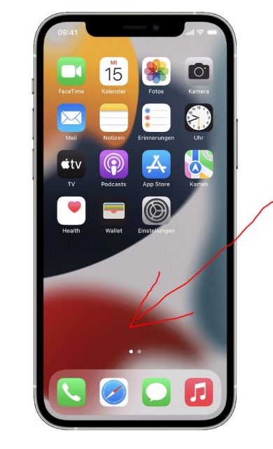 Apple iPhone Homescreen Suchen Button entfernen