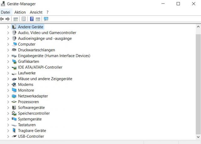 Grafikkartentreiber Gerätemanager Windows 10