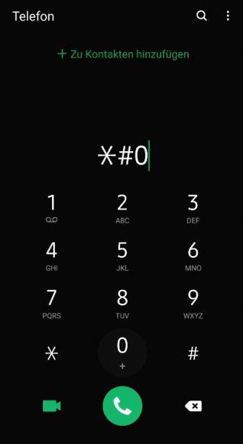 IMEI Tastenfeld Code