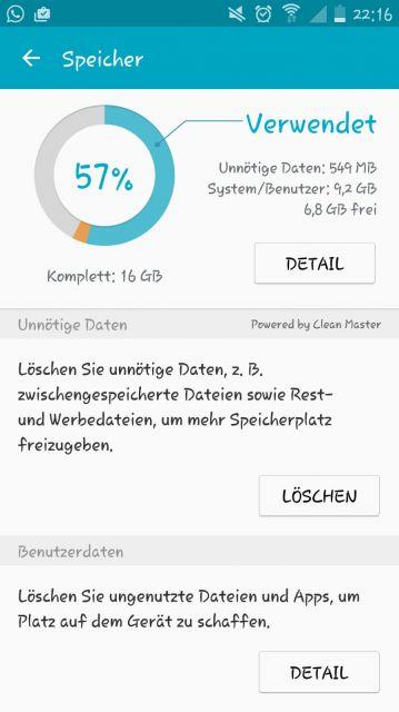 Speicherplatz gewinnen Samsung galaxy S5