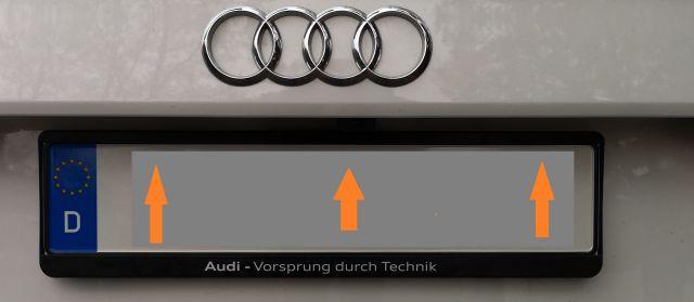 Audi Kennzeichenhalter