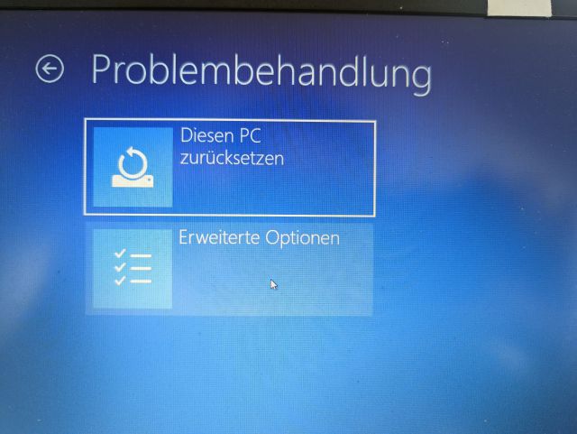 Erweiterte Optionen Windows 11