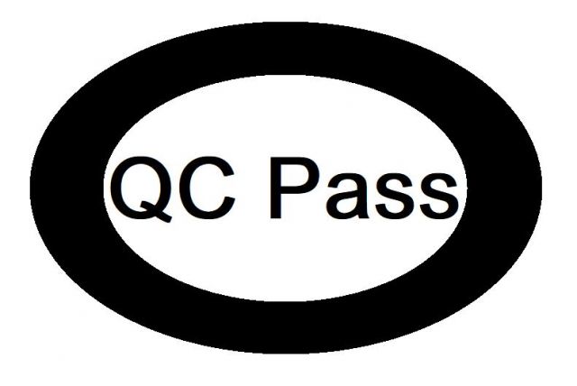 QC Pass Aufkleber