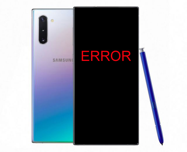 Samsung Galaxy Note 10 Error