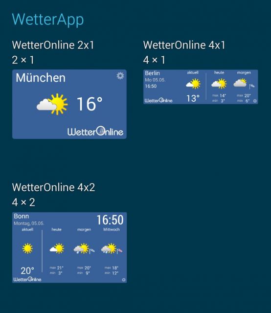 Wetter Widgets hinzufügen - Samsung Galaxy A80
