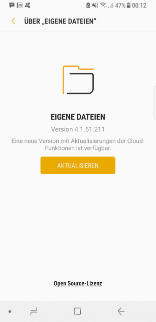 Eigene Dateien - Manuelles Update der App