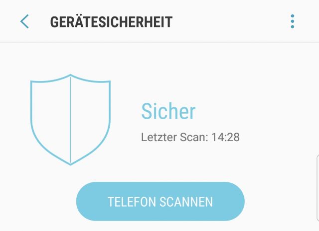 Virenscanner auf dem Samsung Galaxy S8 notwendig?