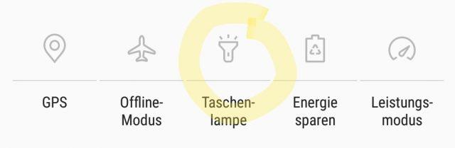 Huawei P10 Taschenlampe aktivieren