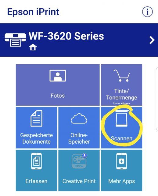 Epson iprint Control Panel