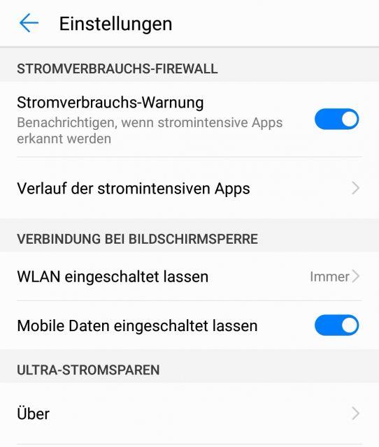 Mobile Daten eingeschaltet lassen - Tipp