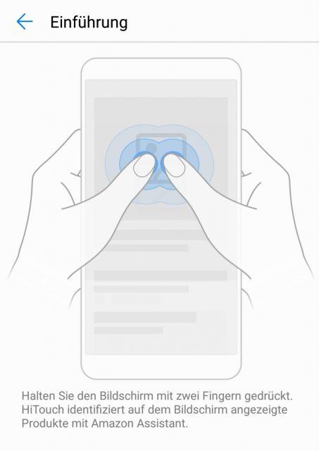 HiTouch auf dem Huawei P20 deaktivieren