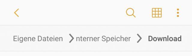 Speicherort E-Mail Anänge - Samsung Galaxy S8