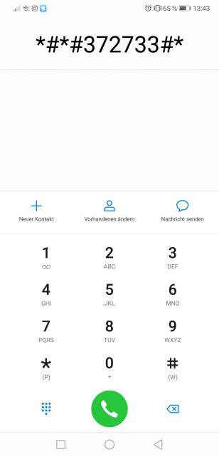 Nokia testmenü - Geheimer Code
