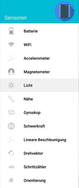 Sensordaten Huawei P20 Pro auslesen