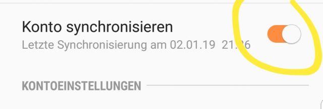 E-Mail Empfang deaktivieren - Samsung Galaxy S9
