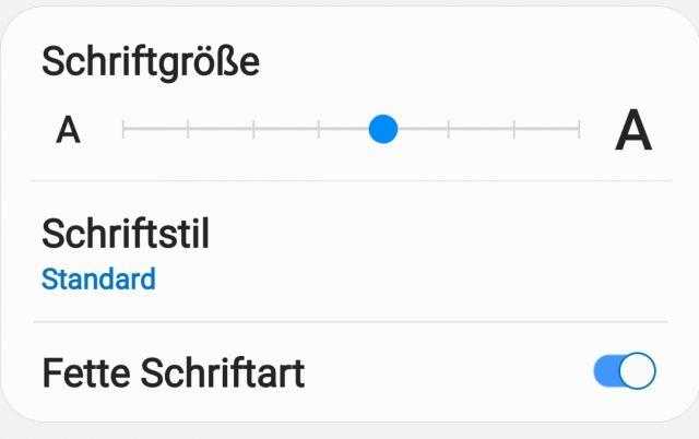 Schriftgröße Text