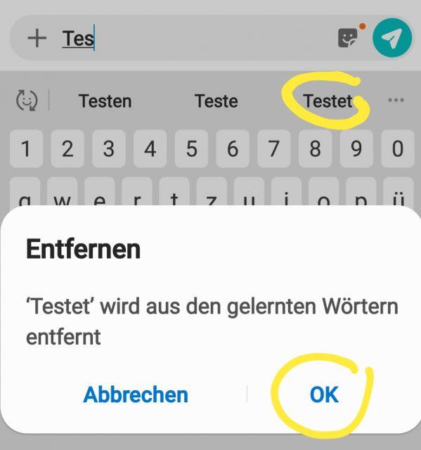 Wörterbuch falsch angelernt