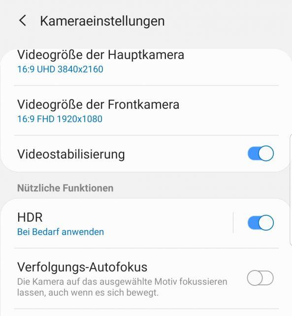 HDR Modus anwenden - Samsung Galaxy S10