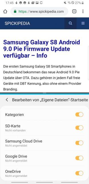 Geteilte Bildschirmansicht