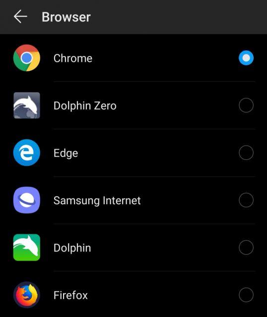 Srandard Browser App ändern - Samsung Galaxy S10