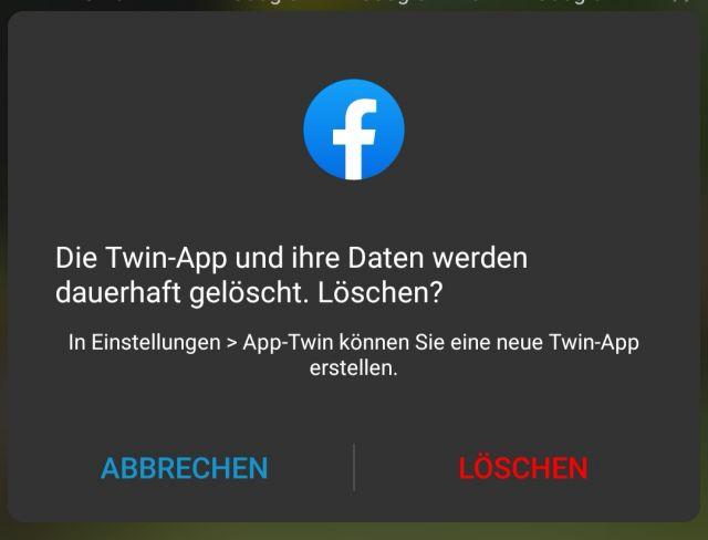 Twin App löschen - Anleitung