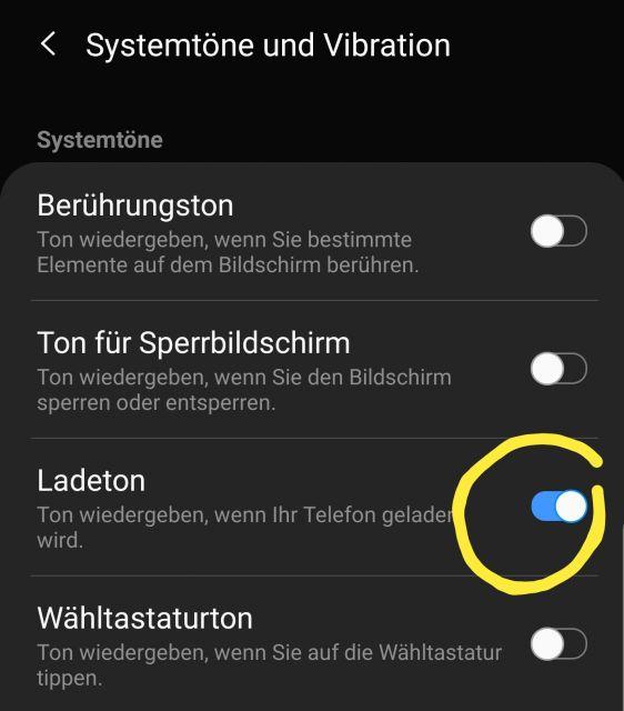 Ladeton Deaktivieren - Samsung Galaxy S10