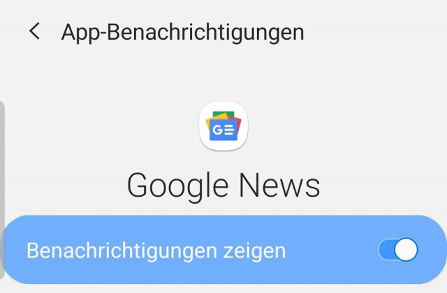 Google News - Benachrichtigungen deaktivieren