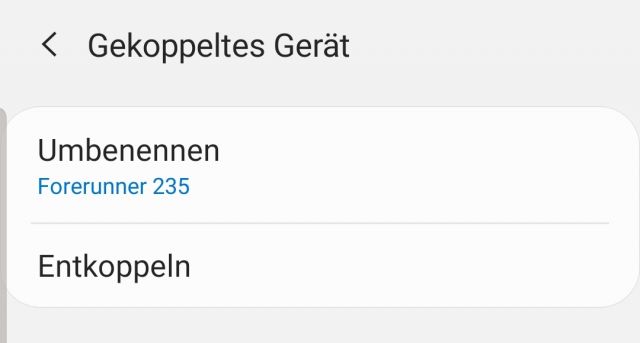 Gekoppeltes Gerät entfernen