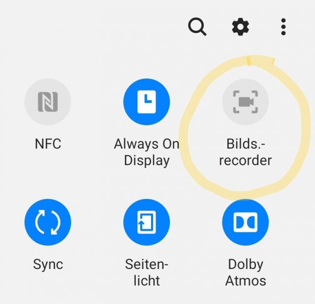 Bildschirmrekorder unter Android 10